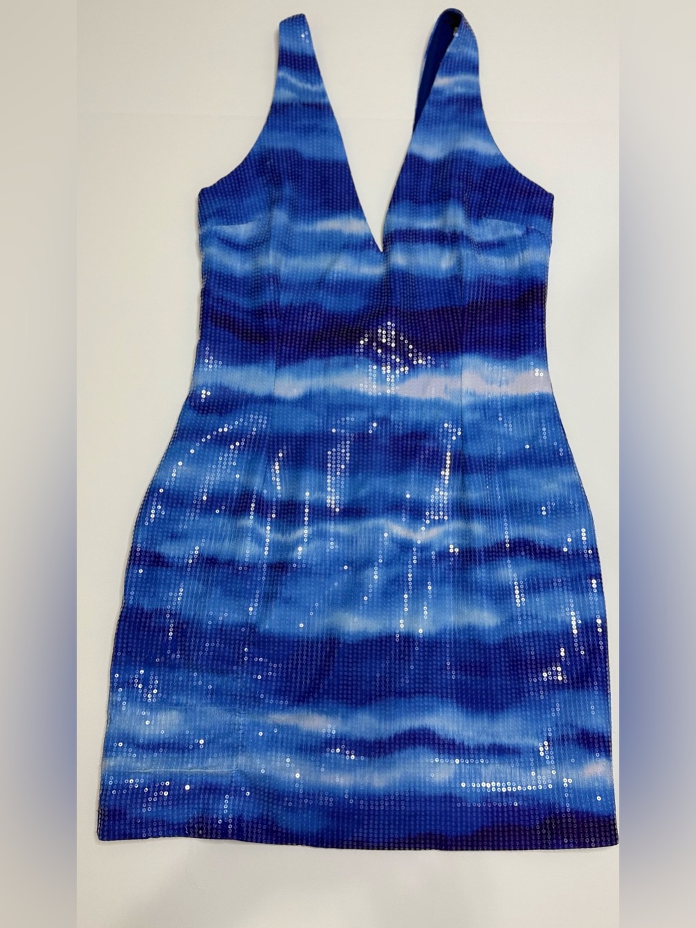 Runaway The Label Sequin Mini Dress Size M Cobalt Blue Cocktail Party